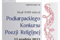 Finał Podkarpackiego Konkursu Poezji Religijnej